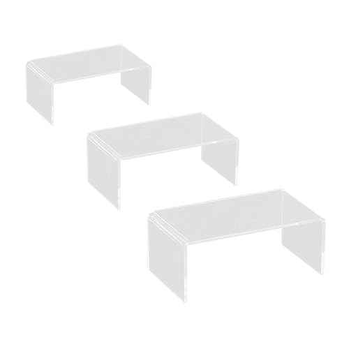 ABOOFAN Acrylic Display Stands 3pcs U-shaped Stands for Shoes for Shopping Mall Use