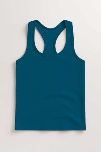 Image of Kurve Premium Girls Seamless Supersoft Wide Strap Comfortable Racerback Tank (Made with Love in The USA)