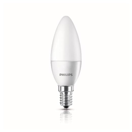 Lâmpada Led Philips 3.5W luz amarela bulbo vela bivolt base E14