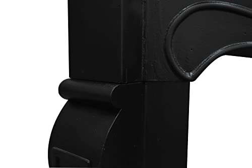 Image of Creative Co-Op Small Victorian Decorative Fireplace Mantel, Black