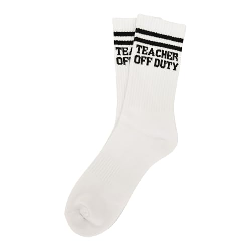 Crewzies Teacher Off Duty Socks for Women, Teacher Retirement Gift - image 1