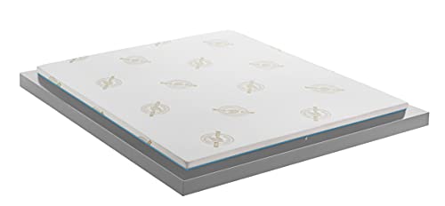 Mentor - Topper Correcteur Water Foam Med H2 Français 140 x 200 orthopédique Med TP DISP, médical déductible H5 cm Rigide, Brevet orthopédique Med, Amovible et Lavable