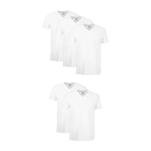 Hanes Men's 5-Pack ComfortSoft V-Neck Tee