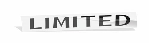 Reflective Concepts - Limited Emblem Overlay Decal Sticker - Fits: 2005-2021 Jeep Grand Cherokee Limited - (Color: Flat Black)