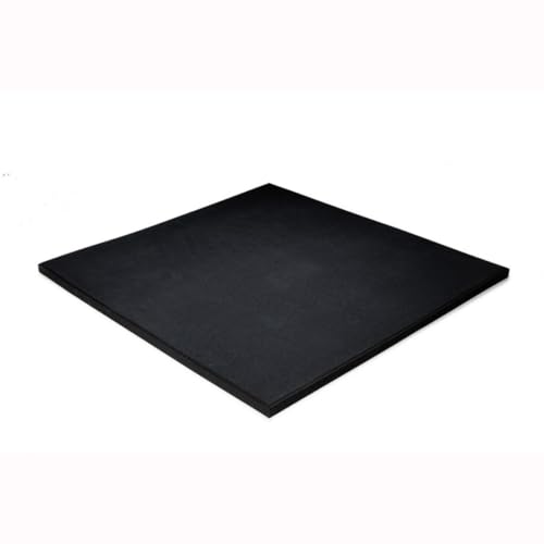 Pavimentos Arquiservi - Suelo de Gimnasio - 100x100x1 cm - Pack de 2 Losetas de Caucho 100% Reciclado - Color Negro - Protección contra Golpes y Reducción de Ruido - Instalaciones Deportivas