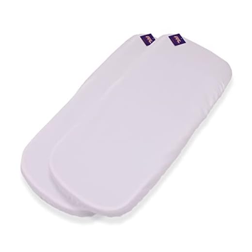 Tititnins® - Pack 2ud Funda Colchón Capazo Uppababy Vista y Cruz 2015-19 / V2 PIQUE BLANCO - Sabana Capazo Bajera Ajustable (100% Algodón)