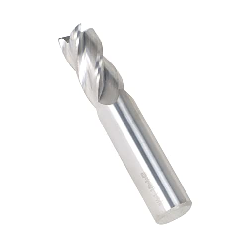 Image of waltyotur 3 /4 Inch 4 Flute Carbide End Mill 1-1 /2 Inch Cutting Length x 4 Inch Overall Length x 3 /4 Inch Shank Diameter for Aluminum Cutting Non Ferrous Metal Up Cutting 1 Pcs