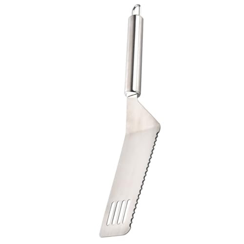 HOLIDYOYO Espátula Cocina Acero Inoxidable Pala Pizza Pala Queso Cortador Bistec Pastel Utensilio Hornear Fácil Lavar