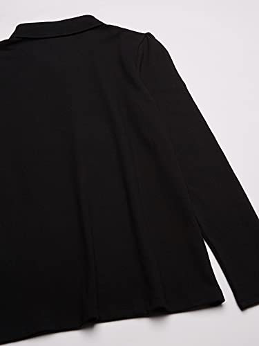Image of The Children's Place Girls' Uniform Long Sleeve Ruffle Pique Polo
