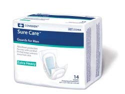 KendallSURECARE Guards for Men - Super Absorbency 6 1/2 x 13 - Bag