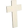 Juvale Unfinished Wooden Crosses for Crafts - Paintable Flat Unfinished Wood Crosses for Sunday School Crafts & Kids - Customizable Wooden Cross Blanks - Pack of 25, 2.7 x 4.2 in #5