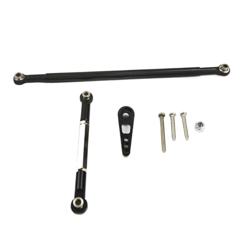 Tringlerie servo MN86K réglable noire pour sessions trial RC boue