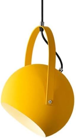 Lustre suspension E27 en métal coulé coloré pour plafond