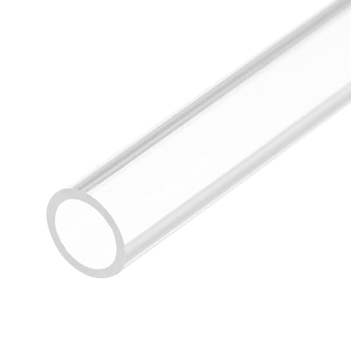 QUARKZMAN PVC Transparent Rohr, Innendurchmesser 6mm Durchmesser 8mm LÄNGE 305mm Acryl Kunststoffrohr für Lampenbau, Stehlampen