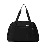TOTTO - Bolsa de Viaje, Modelo Elan, Capacidad 33L, Compartimento para Pc de 16", Bolsillo Delantero con Cremallera, 2 Bolsillos para Botella, Correa Ajustable, Pasador para Maleta, Color Negro