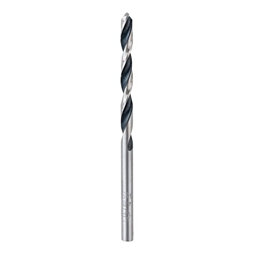 Bosch Accessories 2608577208 HSS PointTeQ (4 x 43 x 75 mm) - Set da 10 Pezzi di Punte Elicoidali per Trapano per Metallo, Acciaio, Fusione o Plastica, Grigio (Argento), Ø 4 mm