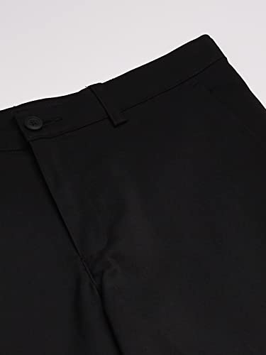 Pga Tour Big Flat Front Solid Pant, Caviar, Boys Medium (10-12) #TOP2