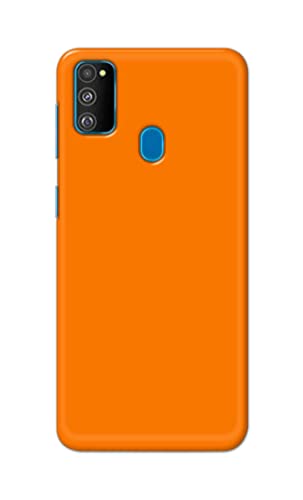 Image of Plain Orange Hard Back Case Cover for Samsung Galaxy M30s / Samsung M21, SM-M307FN / DS, SM-M307F / DS Back Cover -(J5) VNS2229