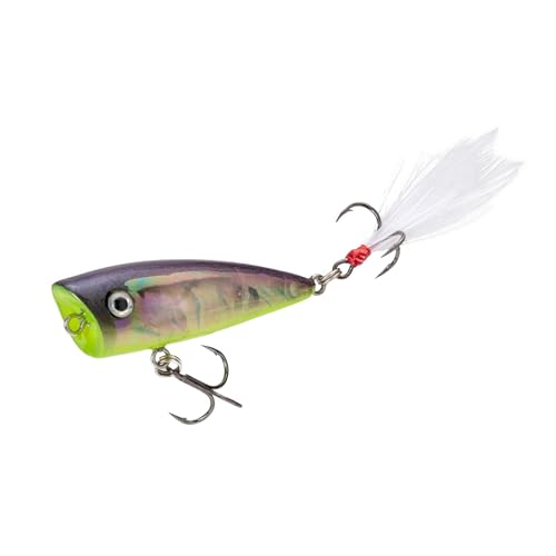 Strike King Bitsy Splash Fishing Lure, Topwater Popper, Strobe Shad