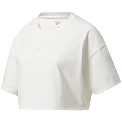 Reebok Studio Cropped Tricot pour femme - Sweat court de fitness noir