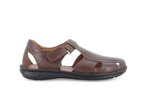 Sandale pour homme en cuir marron Melluso u75132q confort
