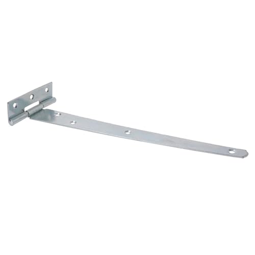Charnière en T 250 mm anti-affaissement pour réparer une porte d'abri ou portail en bois