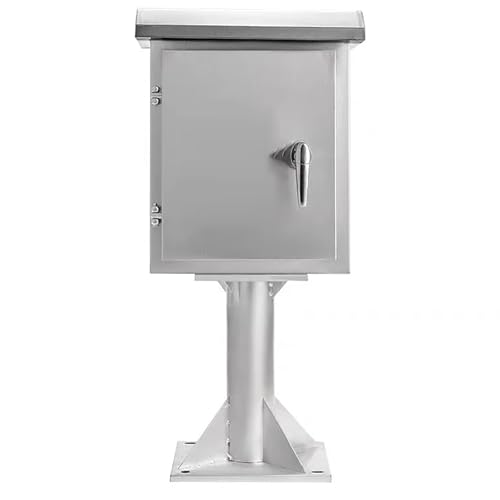 Coffret électrique extérieur pour borne de recharge de voiture et vélo sur socle ou mur