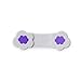 ABZ Pin Free Cloth Diaper Fasteners for Prefolds, Pre-Flats or Flat Diapers - 4 Pack - Purple