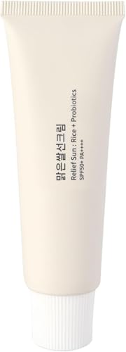 Relief Sun Organic Sunscreen SPF50+, PA++++ Rice and Probiotics | Korean Skin Care Solution for All Skin Types | Nourishing Skin Protection