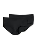 Uncover by Schiesser Damen 2PACK Panty Unterwäsche, schwarz, M