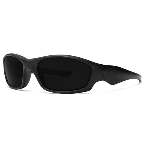 WISTON Z87 Sunglasses for Men Wrap Around Sport Safety Glasses UV400 Impact Resistant Eyewear for Driving Cycling W8702