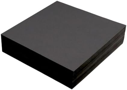 Black Cut Away Embroidery Stabilizer 8"x8" 100 Precut Sheets, Seneme 2.5oz Medium Weight Cut Away Stabilizer for Embroidery Backing for Machine Embroidery and Hand Sewing for 4x4 and 6x6 Hoops