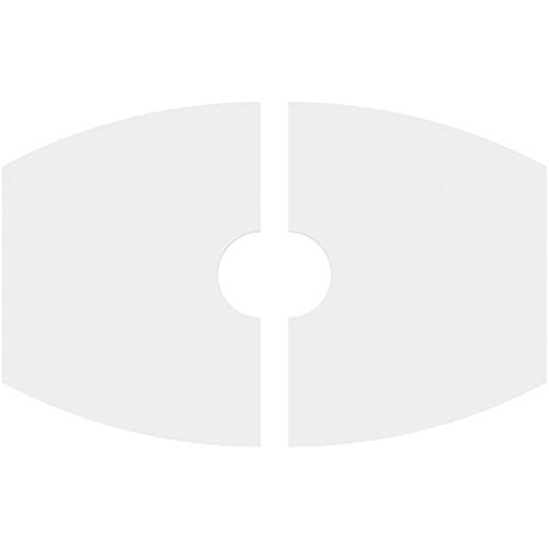 Image of Ekena Millwork CMP30X20KY2-05000 Kailey Architectural Grade PVC Contemporary, Two Piece Urethane Ceiling Medallions 30 inchW x 20 inchH x 5 inchID x 16 1 /4 inchC x 1 inchP