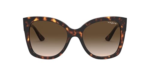 Image of Vogue Eyewear Women Gradient Brown Lens Pillow Sunglasses - 0VO5338SW6561354