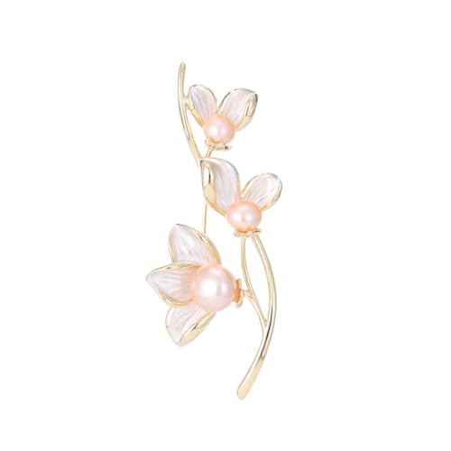 Broche perle fleur LNNSHX pour costume et robe de soirée chic