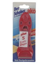 Preisvergleich Produktbild ako Schaber für Kochflächen plus 5 Klingen 1 pcs