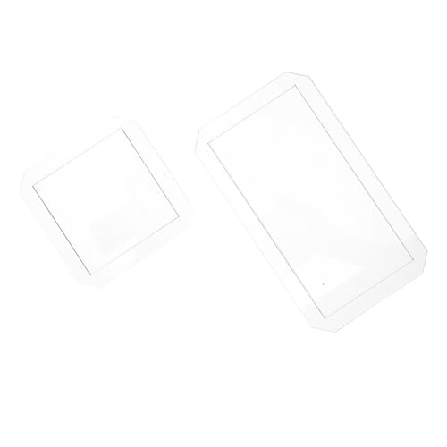 SMASOLO 4 Piezas Plantillas de Acolchado Acrílicas Transparentes Rectangulares para Costura Patchwork Reglas de Plantilla Duraderas para Proyectos DIY de Manualidades