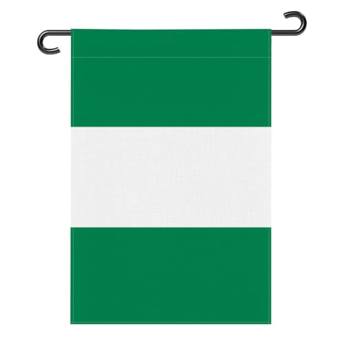 ZDSSM Nigeria Garden Flag 12x18 Inch, Nigerian Yard Flag Outdoor Decor