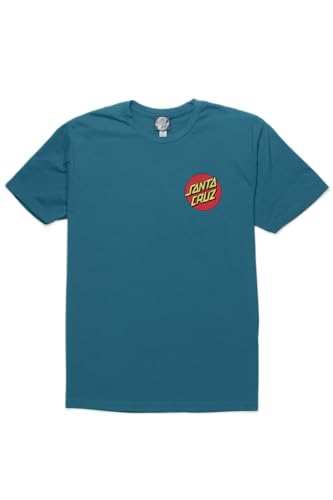 T-shirt Santa Cruz bleu sarcelle idéal pour vos sessions de skate et sorties urbaines