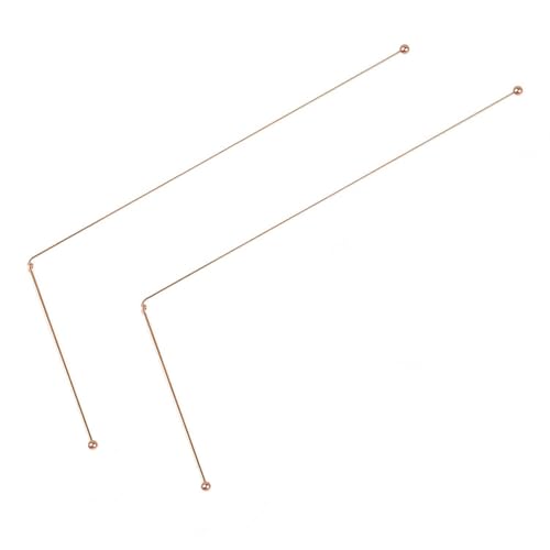 2PCS Baguette Sourcier Cuivre Pur 99,9%, Baguette Divinatoire pour Recherche d’Eau, Chasse au Trésor et Localisation d’Objets Enfouis, Outil de Géomancie...