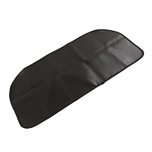 Mujas de Parrilla de Barbacoa Plegables Reutilizables No Eslip Fibra de Vidrio de Vidrio y Alfombra de Silicona para Alfombras de Chimenea (102x50CM Óvalo)