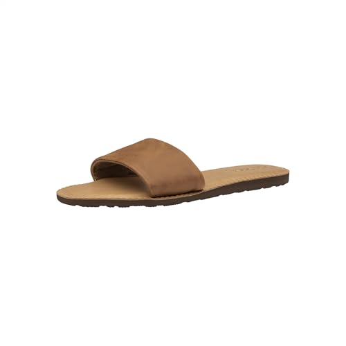 Volcom Women's Simple Synthetic Leather Strap Slide Sandal4