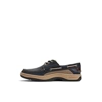 Sperry Mens Billfish 3-Eye Wide Leather Boat Shoe, Navy, US 9.5