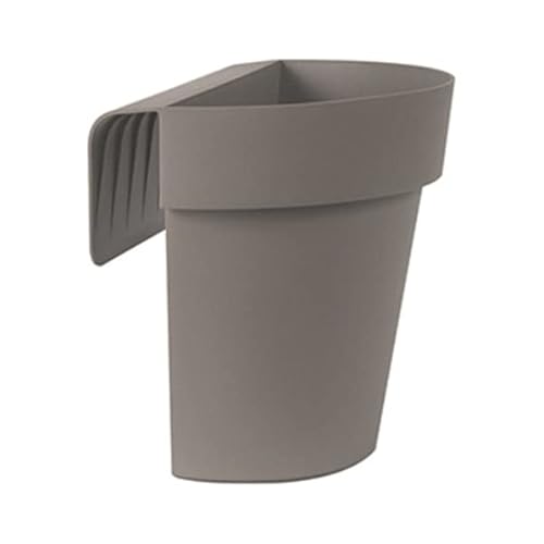 SMPLY. - Pot à Suspendre au Balcon - 25 x 24 cm - Tortore - Petite jardinière pour Plantes - Parfait pour Les terrasses, balcons et Jardins - en Plastique
