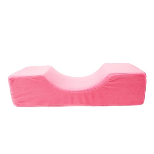 MUSISALY まつげ枕 ラッシュクリエイティブ クッション まつげエクステアクセサリー まつ毛エクステ枕 まつげエクステ用ネックピロー まつ毛枕 まつげまくら フランネル Rosy