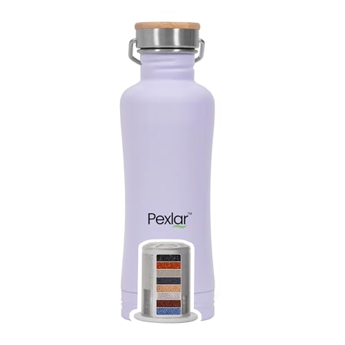 Image of Pexlar Stainless Steel Alkaline Bottle | Alkaline Water Filter Inside | Alkaline Water Generator | Capacity of 850 ml | Improve Mineral | Pink
