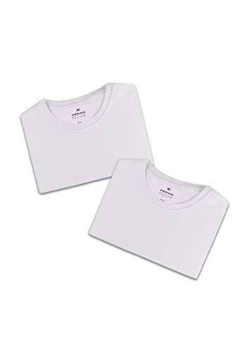 Kit Com 2 Camisetas Masculinas Básicas - Branco