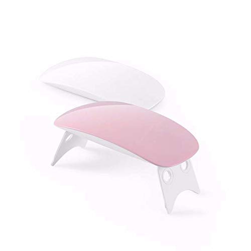 NAILWIND Nail Dryer Lamp Mini, 6W LED UV Portable Nail Dryer Curing Lamp Light for Gel Based Polish USB Power with 45s/60s Timer Setting