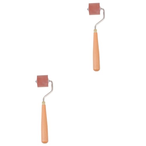 LALAFINA 2 Pcs Rubber Ink Rollers Perfect for Printmaking Oil Painting Easy to Use Safe