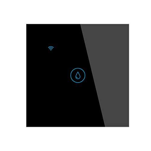 Lancoon Interruttore Scaldabagno Telecomando Vocale Senza fili Prevenzione Incendi e Pannelli di Vetro a Prova di Umidità Adatti per la casa (20A 4000W Nero)